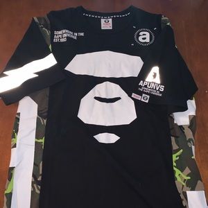 Aape a bathing ape shirt, men’s xl camo 3m